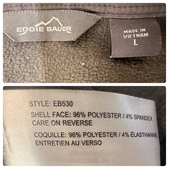 Eddie Bauer Soft Shell Jacket Men Large Blue Full Zip Waterproof Gorpcore Office - Picture 5 of 16